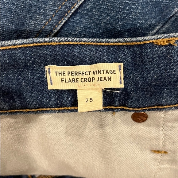 Madewell Perfect Vintage Flare Crop Jeans Medium Wash 25 - Picture 9 of 10
